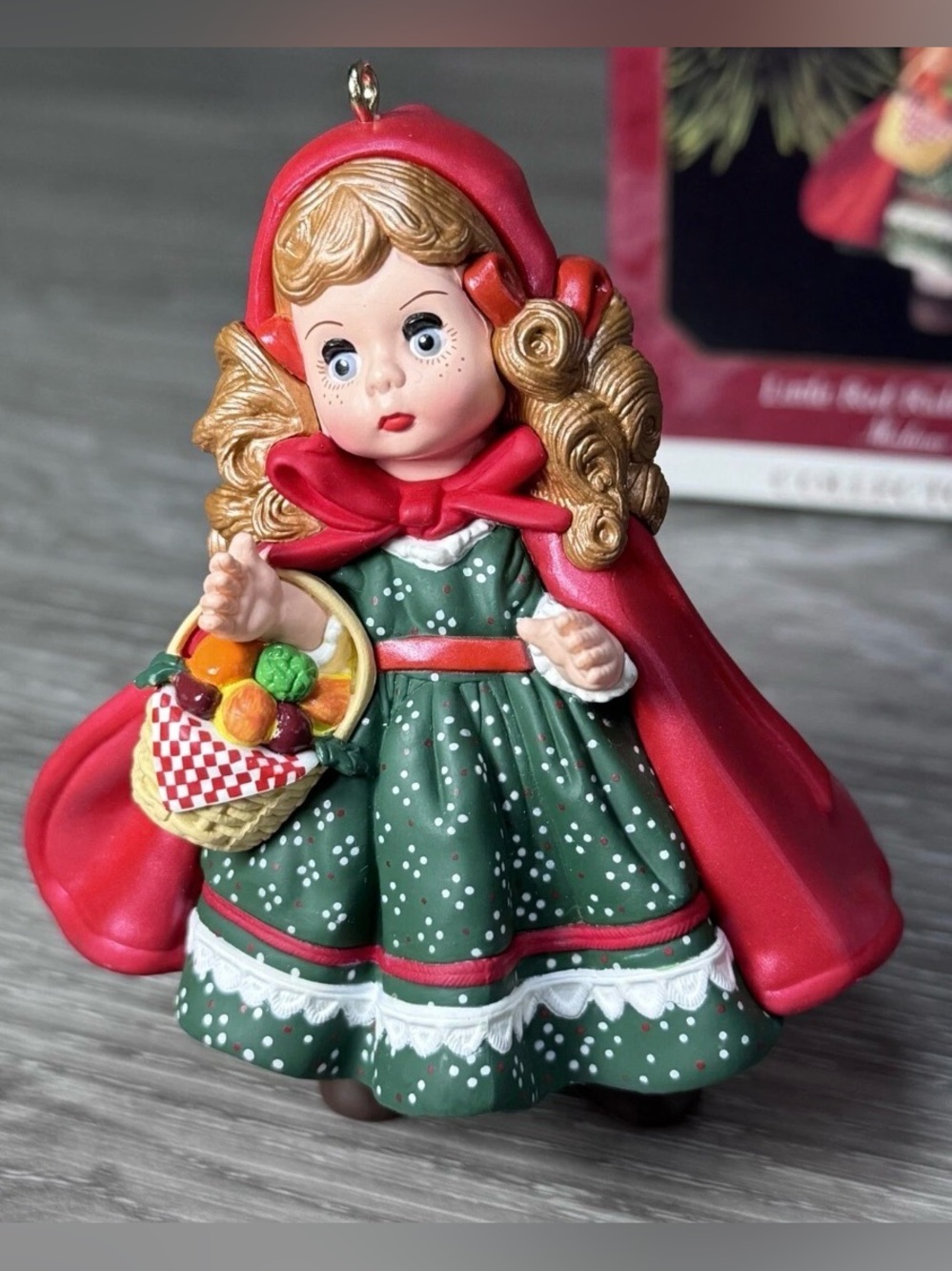 1997 Hallmark Madame Alexander Little Red Riding Hood Ornament